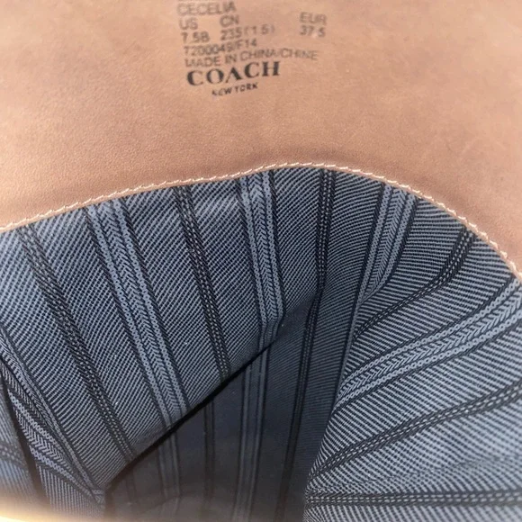 Coach Cecilia leather knee-high riding boots size 7.5 B equestrian - Picture 15 of 16